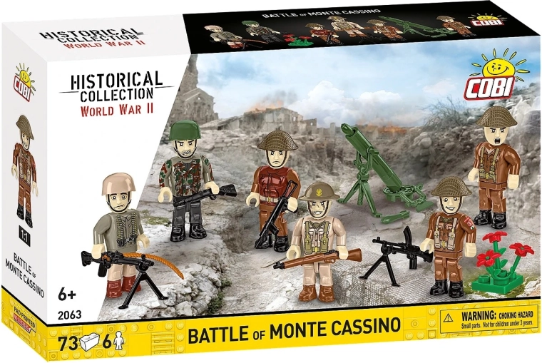 Set de construcción Batalla de Monte Cassino – figuras y equipamiento COBI