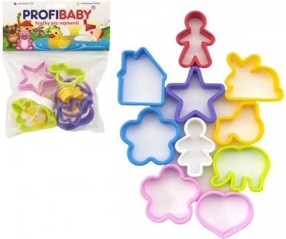 Utensilios: cortadores para plastilina/modelina de plástico, 10 uds en bolsa 20x20 cm