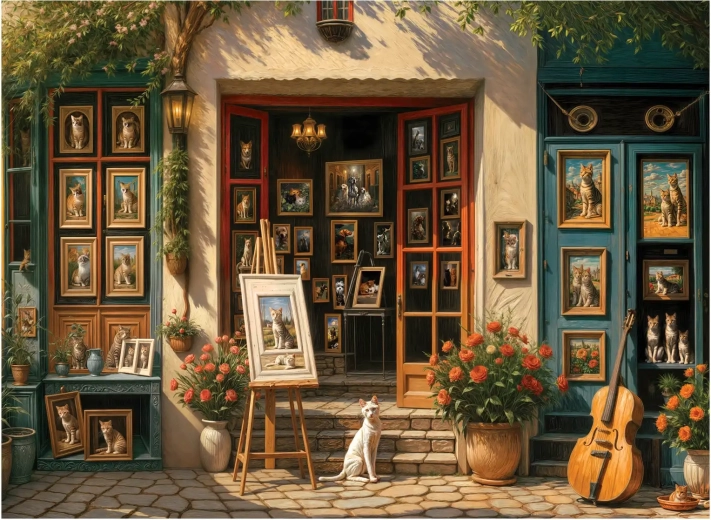 Puzzle Galería de gatos 1000 piezas ANATOLIAN