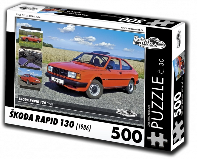 Puzle RETRO-AUTOS Škoda Rapid 130 (1986) – 500 piezas