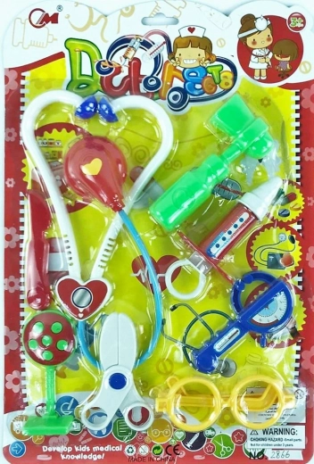 Set de médico para niños con jeringa, 8 piezas