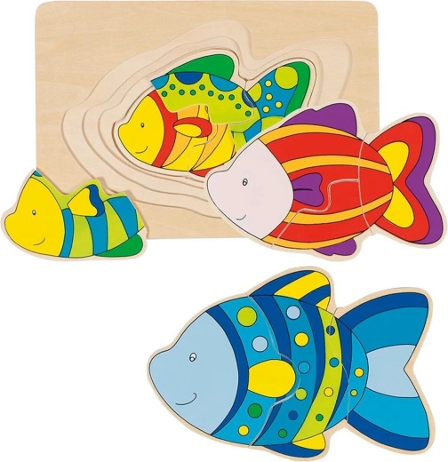 Puzle multicapa de pececita goki