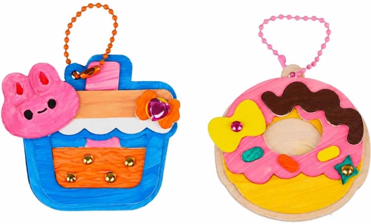 Colgantes 3D personalizados con motivos de postres