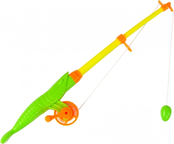Caña plegable con carrete para un juego realista