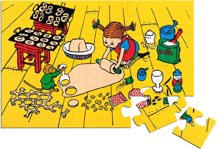 Puzle de suelo Pippi Calzaslargas 24 piezas