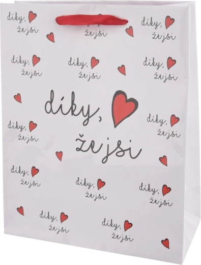Bolsa de regalo de papel «Gracias por ser» 26 × 10 × 32 cm