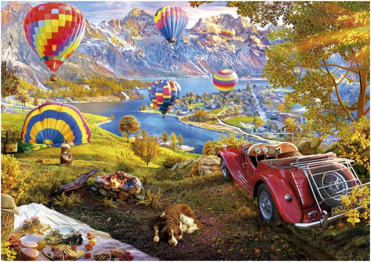 Puzzle EDUCA Valle de globos aerostáticos de 3000 piezas