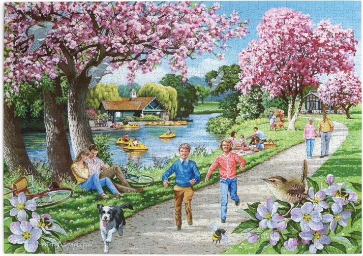 Puzzle House of Puzzles Cuando florecen los manzanos, 1000 piezas