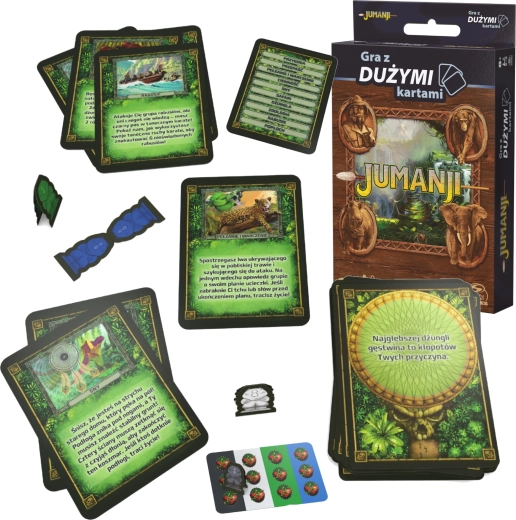 Jumanji juego de cartas familiar con cartas grandes (versión polaca)