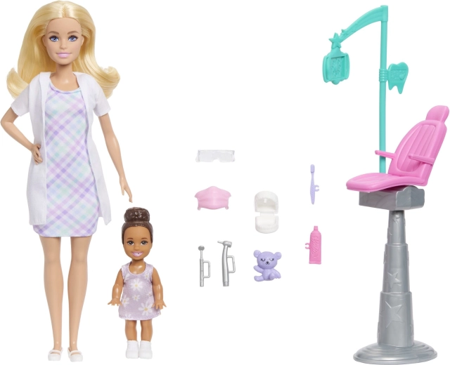 Set de juego Barbie profesión dentista rubia