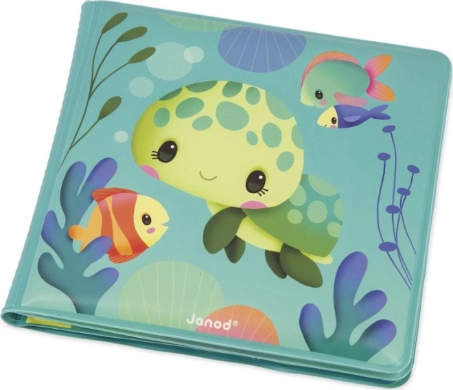JANOD Libro blando ilustrado para el agua tortuga
