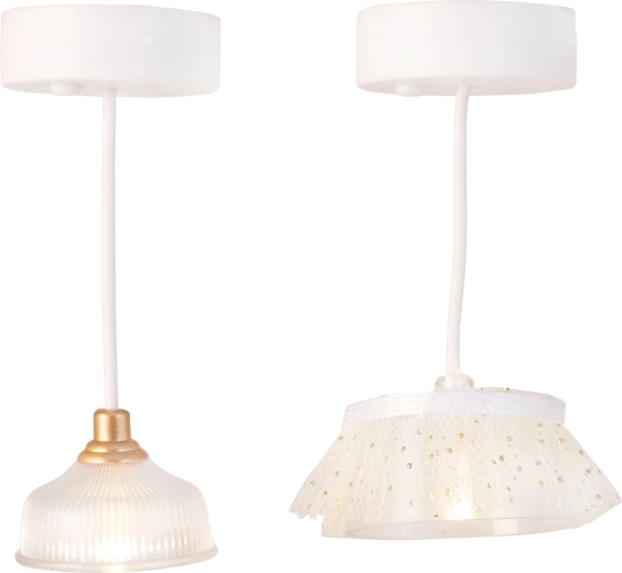 Lámparas colgantes Lundby para casa de muñecas - 2 unidades