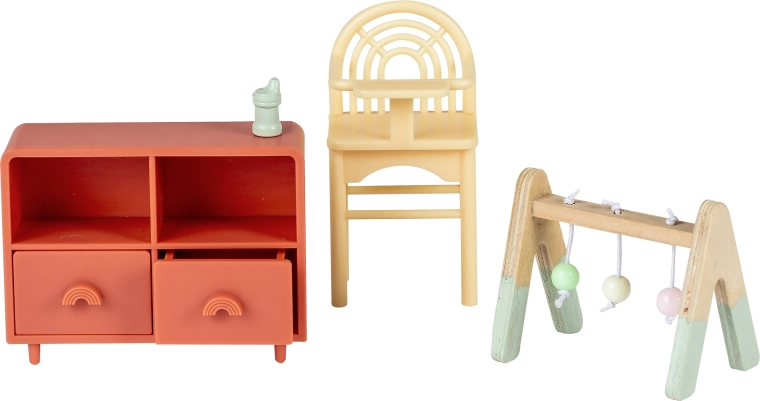 Set de muebles Lundby para habitación infantil para casa de muñecas
