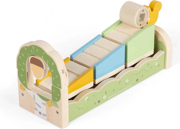Rampa motriz de madera con ardilla Bigjigs Toys
