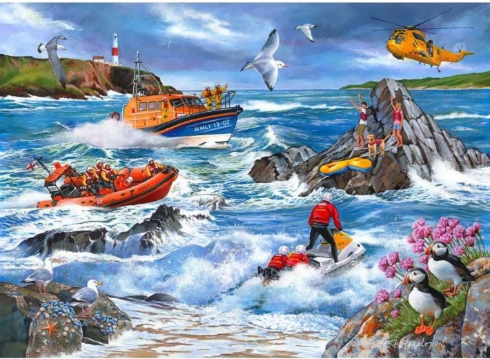 Puzzle Contra la marea de 1000 piezas de House of Puzzles
