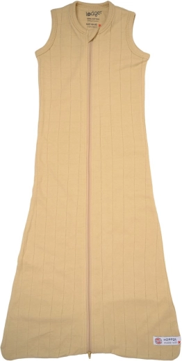 Saco de dormir de algodón Lodger Hopper sin mangas Solid Tribe Sand 50/62