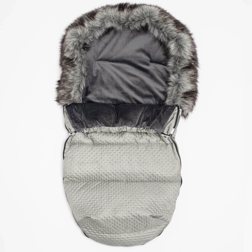 Saco de invierno con forro polar New Baby Lux, gris