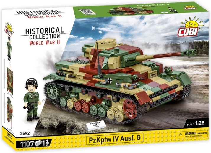 Kit de construcción WWII Panzerkampfwagen IV Ausf. G con 1107 piezas