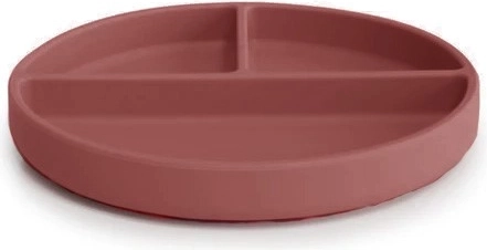 Nuuroo Mingo plato dividido de silicona caoba