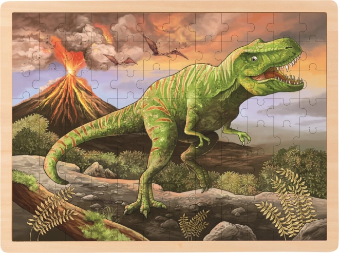 Puzle de madera T-Rex de Goki