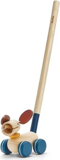 Perrito de arrastre y empuje PlanToys