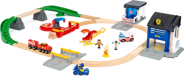 Set de tren del equipo de rescate