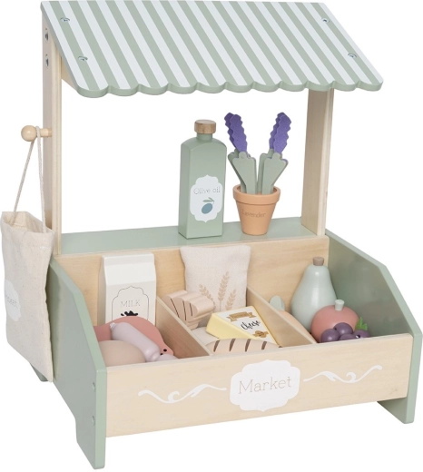 Jabadabado mini market – puesto de madera con alimentos