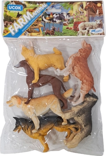 Perros en bolsita – set de figuras realistas de perros