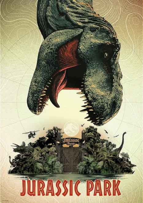 Puzle TREFL Premium Plus JURASSIC PARK – póster de película, 1000 piezas