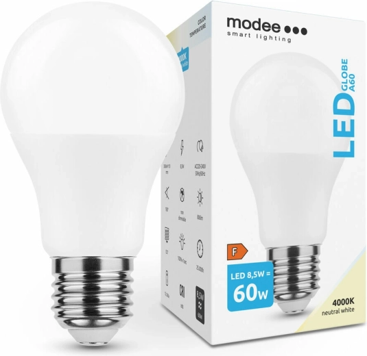 Bombilla LED A60 8,5 W E27 806 lm blanco neutro MODEE