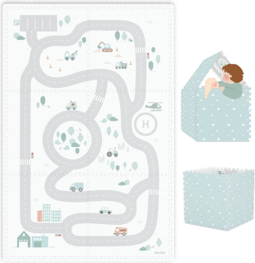 Play&Go tiloo eevaa alfombra de juego infantil y casita road