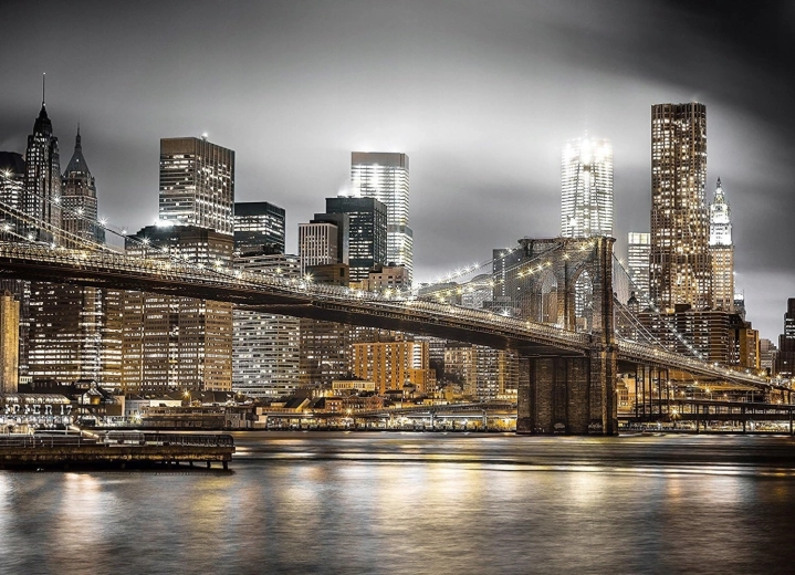 Pintura de diamantes Puente de Brooklyn 30 × 40 cm