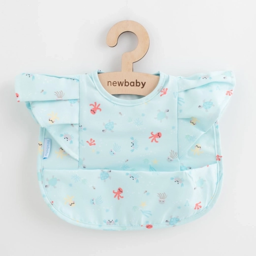 Babero de lujo para niña con volantes NEW BABY