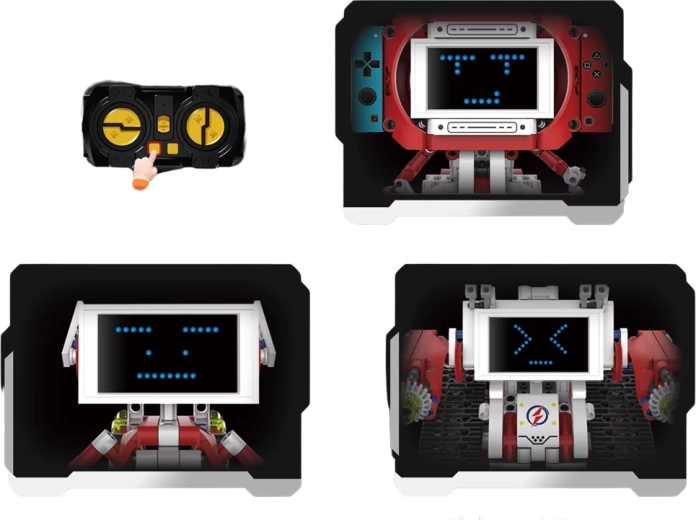 Control remoto y rostro LED