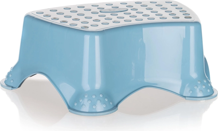 Taburete infantil antideslizante 40,5 × 28,5 × 14 cm – azul