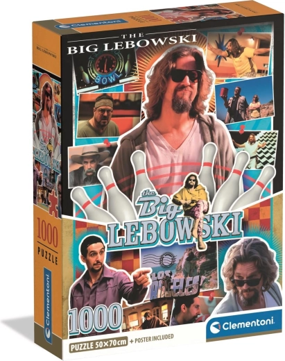 Puzzle Clementoni Películas de culto: The Big Lebowski 1000 piezas