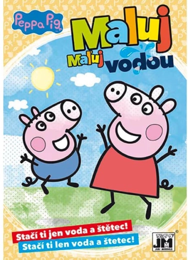 libro para colorear A5 pinta con agua Peppa Pig