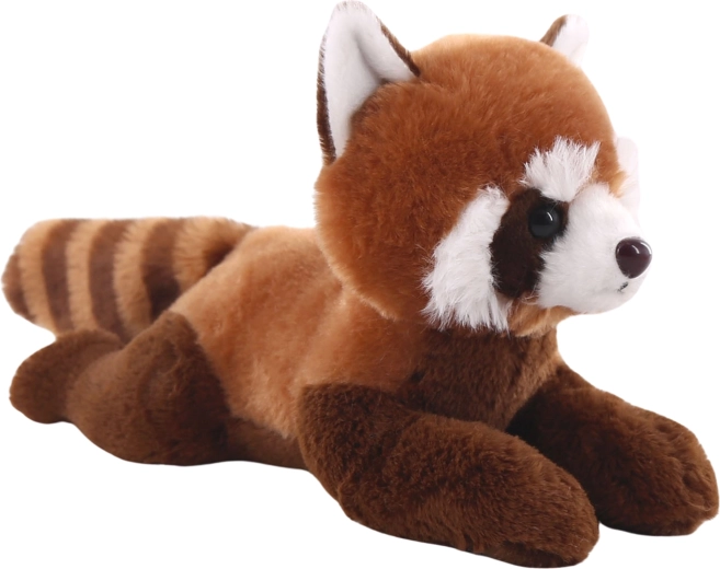 Panda de peluche roja tumbada 26 cm