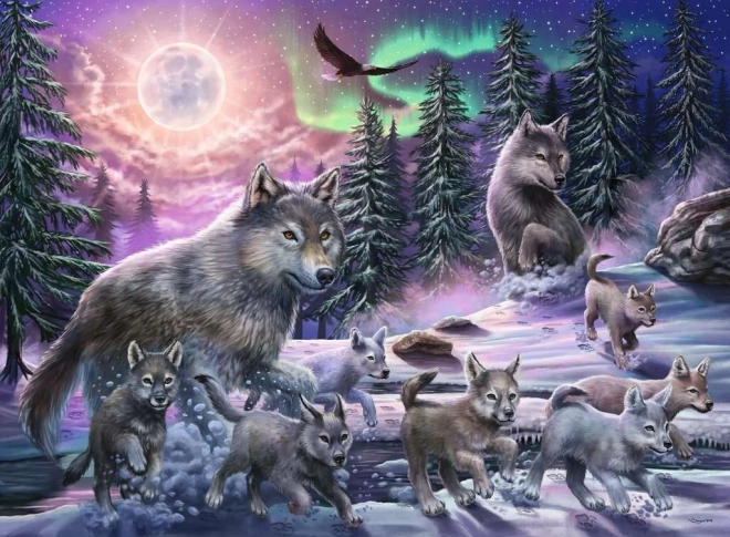 Puzzle Ravensburger lobos del norte XXL 150 piezas