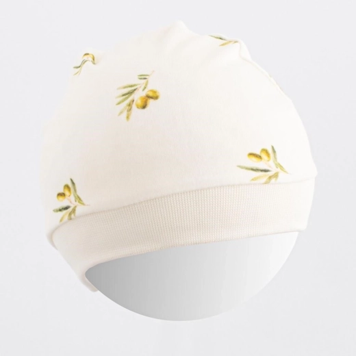 Gorrito para bebé de algodón orgánico New Baby Olivas