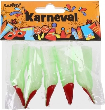 Dedos de bruja de plástico 5 uds