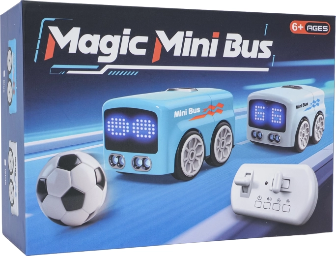Mini autobús RC con pelota – azul