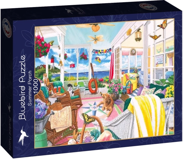 Puzzle Bluebird Terraza de verano, 1000 piezas