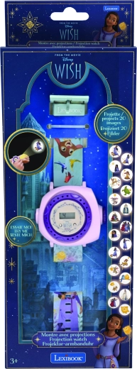 Reloj digital con proyector Lexibook Disney Wish con 20 imágenes