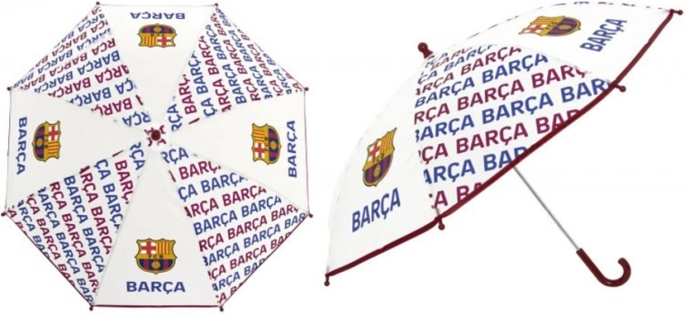Paraguas transparente del FC Barcelona