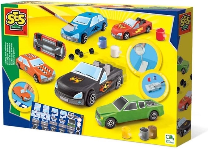 SES Creative: crea y pinta coches de yeso