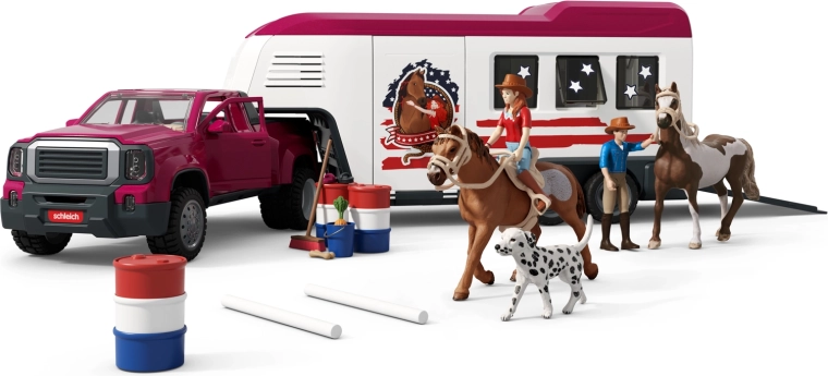 Schleich Horse Club coche Lakeside con remolque para caballos