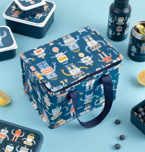 A Little Lovely Company bolsa térmica con motivo de robots