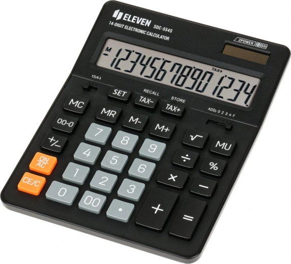 Calculadora de oficina ELEVEN SDC negra