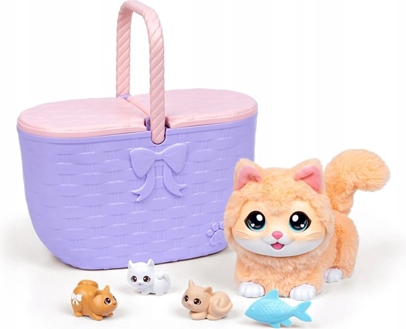 Sorpresa: 3 gatitos en la cesta